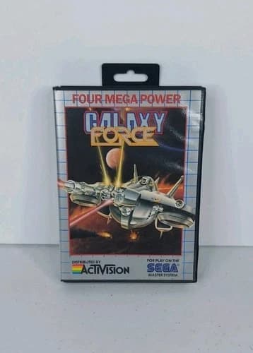 Galaxy Force (Sega Master System, 1989, Four Mega Power) Complete w/Manual