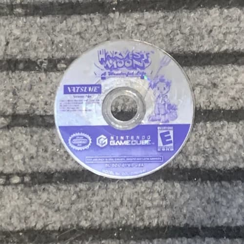 Harvest Moon: A Wonderful Life Nintendo Gamecube 2004 Disc Only Scratched Badly