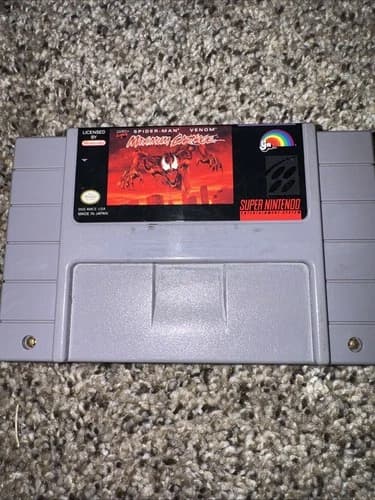 Spider-Man Venom Maximum Carnage -SNES - 1994 - Catridge Only - Tested, Working