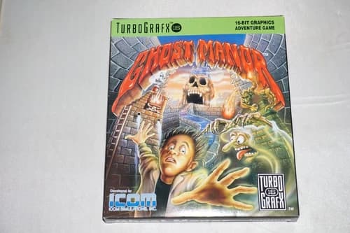 Ghost Manor (Turbo Grafx 16 tg16) Complete in Box CIB