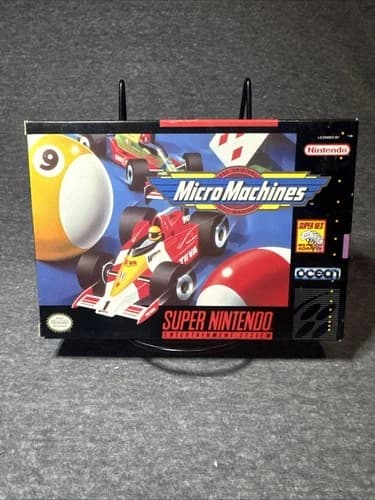 Micro Machines Super Nintendo Entertainment System SNES CIB 12