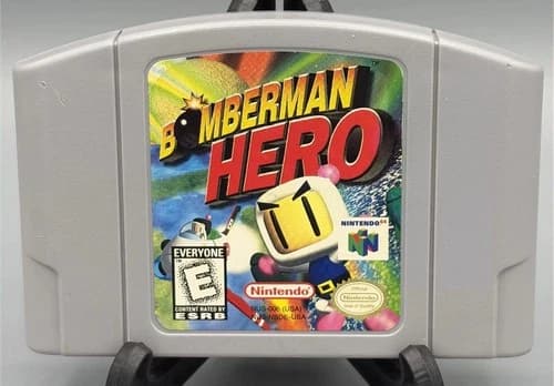 Bomberman Hero Nintendo 64, 1998 N64 Cartridge- Authentic💯 Tested✅ Mint💎