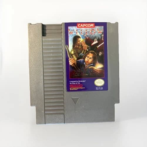 Willow Nintendo Entertainment System NES Capcom Action RPG Pins Cleaned & Tested