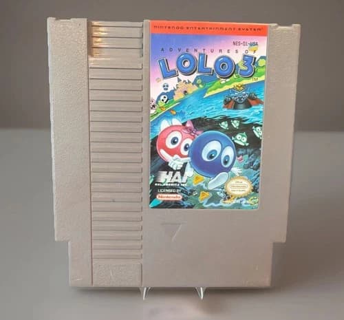 Adventures of Lolo 3 NES Nintendo Entertainment System 1991 Authentic Tested