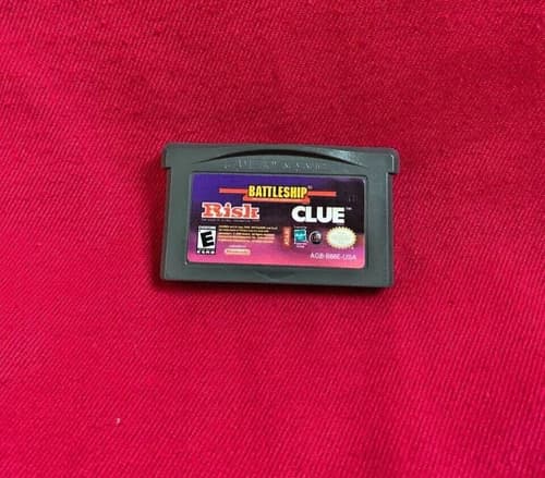 Risk Battleship Clue (Game Boy Advance, 2005) Cartridge - Tested Working ML213