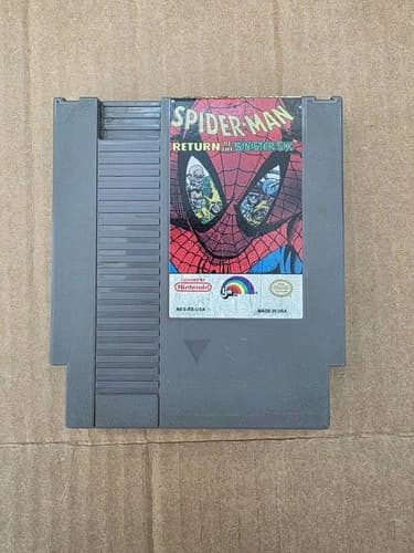 Spiderman Return of the Sinister Six (Nintendo NES, 1992) Cart Only, Authentic!