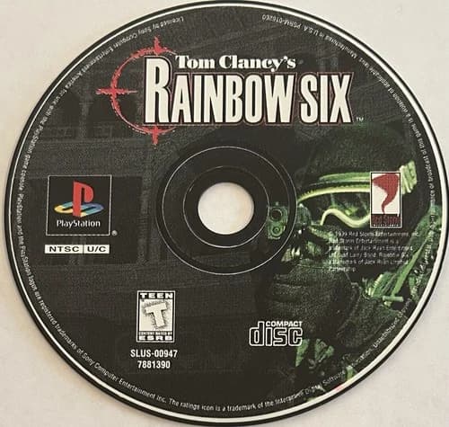 Tom Clancy's Rainbow Six (Sony PlayStation, PS1) DISC ONLY | NO TRACKING | M2547