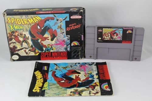 Spider-Man X-Men Arcades Revenge Super Nintendo SNES Game Complete in Box CIB