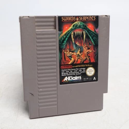 Swords and Serpents Nintendo NES CART