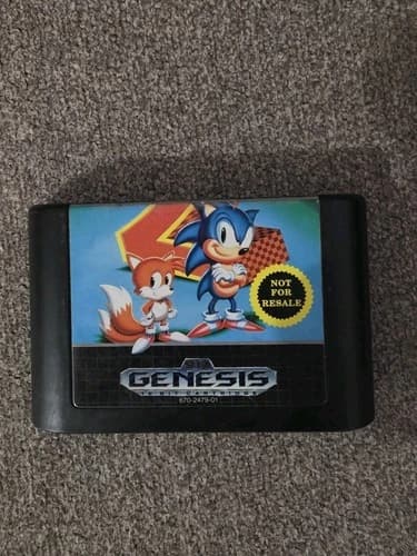 Sonic the Hedgehog 2 (Sega Genesis, 1992) Authentic Tested & Working – Cartridge