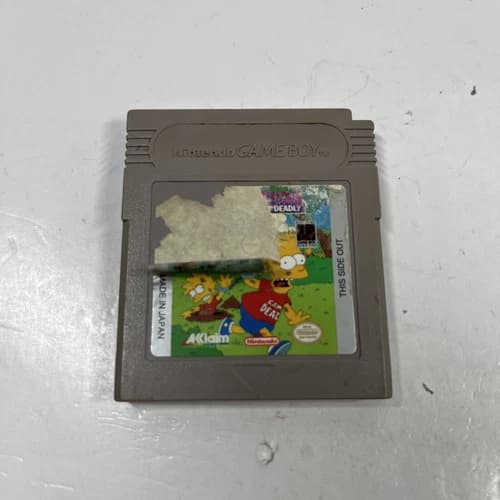 Bart Simpsons Escape From Camp Deadly (Nintendo Game Boy, 1991) Cartridge Only