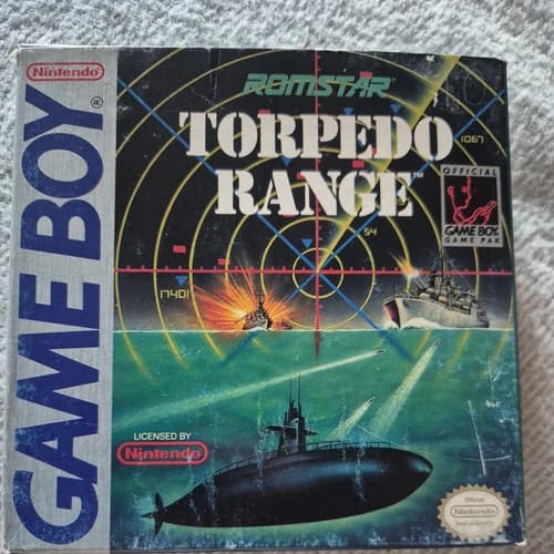 Torpedo Range (Nintendo Gameboy, 1990) Game, Box, Manual, Inserts