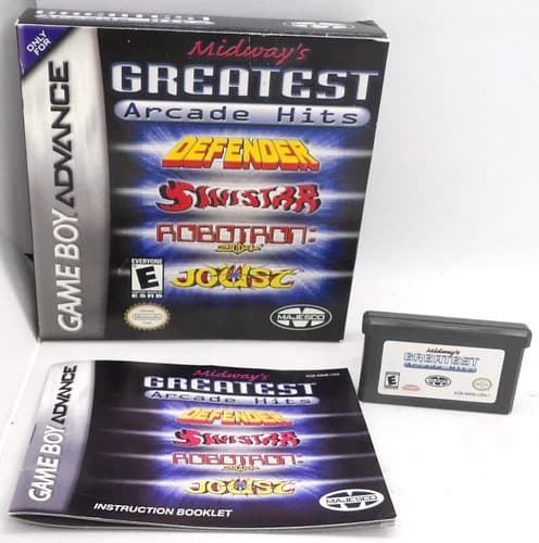 Authentic Midway's Greatest Arcade Hits Game Boy Advance GBA Complete CIB Works