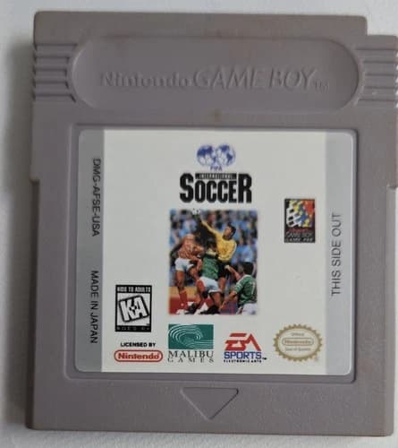 FIFA International Soccer (Nintendo Game Boy, 1995) Game Cartridge Only TESTED