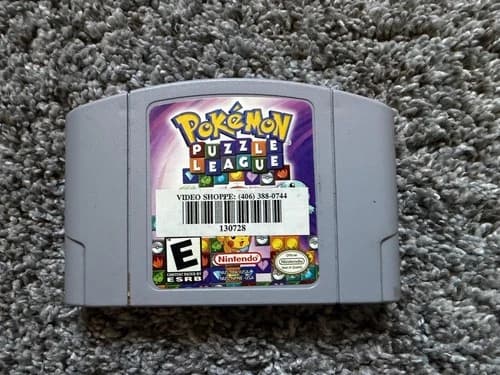 Pokemon Puzzle League (Nintendo 64 N64, 2000) Authentic Cartridge Only Tested