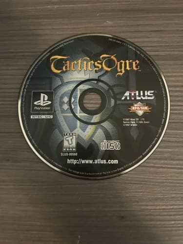 Tactics Ogre Sony Playstation 1 PS1 Disc Only Tested