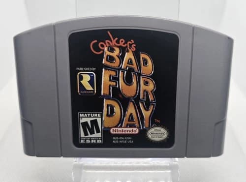 Conker's Bad Fur Day Nintendo 64 N64, 2001, Authentic, Tested Working