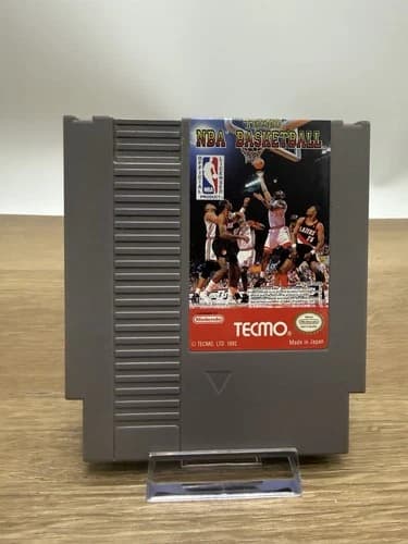 Tecmo NBA Basketball (Nintendo NES) Authentic Cleaned Tested Working