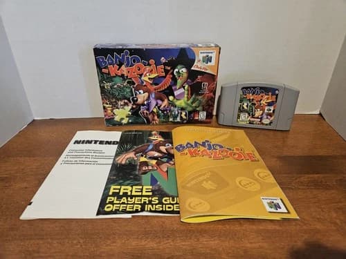 Banjo-Kazooie (Nintendo 64, 1998) N64 COMPLETE Authentic TESTED FREE SHIP