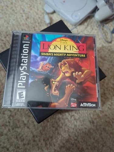The Lion King Simba's Mighty Adventure PlayStation 1 Black label CIB Tested Work