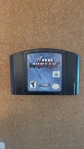 THQ WWF No Mercy Nintendo 64 N64 Game Cartridge T Teen Rated NTSC-U/C