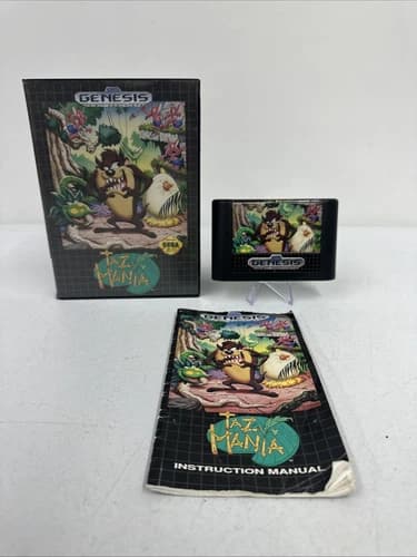 Taz-Mania (Sega Genesis, 1992) Complete In Box