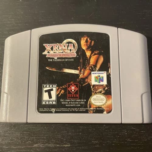 Xena Warrior Princess: The Talisman of Fate Nintendo 64 N64 TESTED