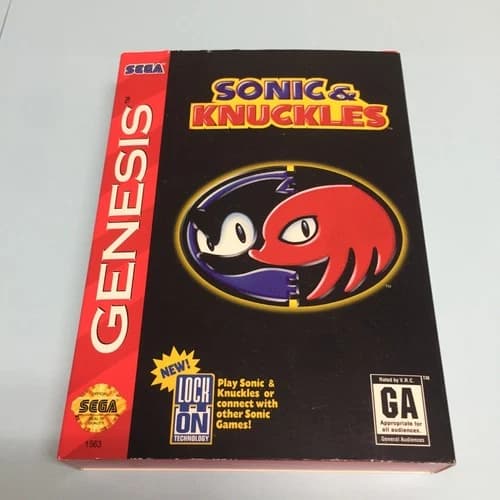 Sonic and Knuckles Sega Genesis CIB Complete in Box