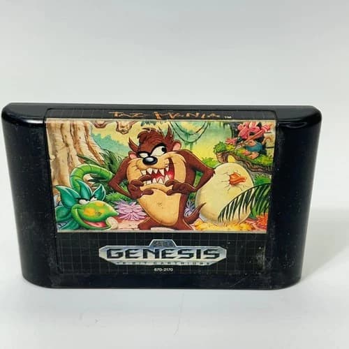 Taz-Mania Sega Genesis Video Game 16-Bit Cartridge GAME ONLY