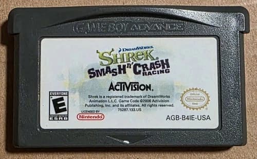 Shrek: Smash N' Crash (GameBoy Advance GBA) Authentic Tested Game Cartridge