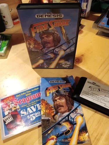 Fire Shark SEGA Genesis Complete CIB Authentic Excellent Tested FREE SHIPPING 💥