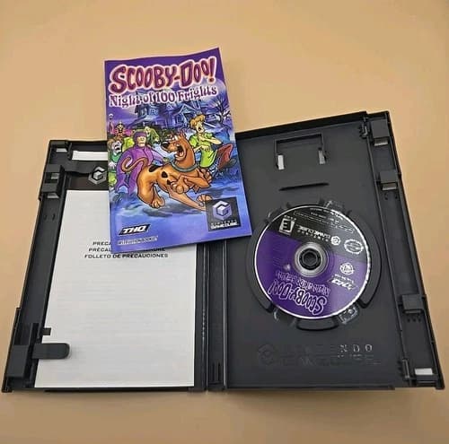 Scooby-Doo Night of 100 Frights (Nintendo GameCube, 2002) Complete With Manual