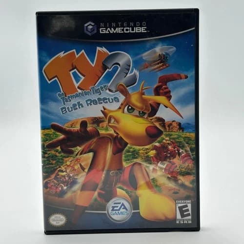 Ty the Tasmanian Tiger 2: Bush Rescue Nintendo GameCube CIB Complete Tested