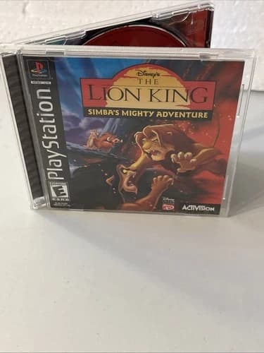 The Lion King Simba's Mighty Adventure PlayStation 1 Black label CIB Tested Work