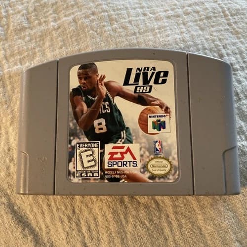 NBA Live 99 - Nintendo N64 Game EA Sports Antoine Walker Cartridge Only