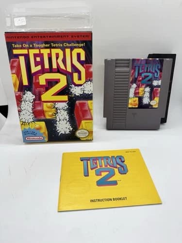 Tetris 2 Nintendo NES Complete CIB Nice!