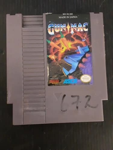 NES Game Gun Nac Ascii Rare