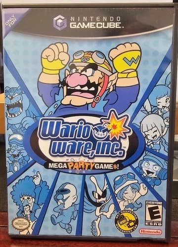 WarioWare, Inc. Mega Party Game Nintendo GameCube Complete CIB with Manual