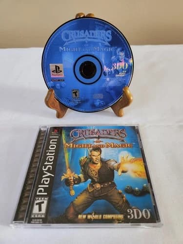Crusaders of Might and Magic (Sony PlayStation 1, 2000) PS1 Complete CIB W/ Manu