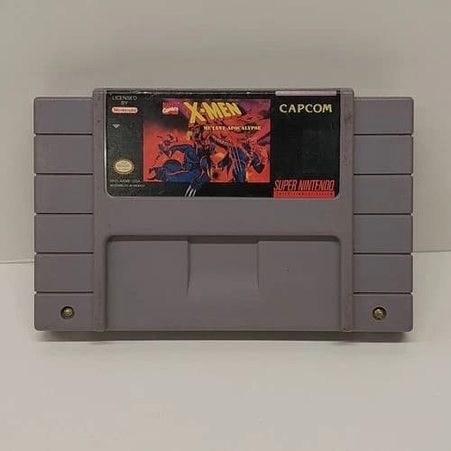 X-men Mutant Apocalypse Super Nintendo SNES Tested Free Shipping