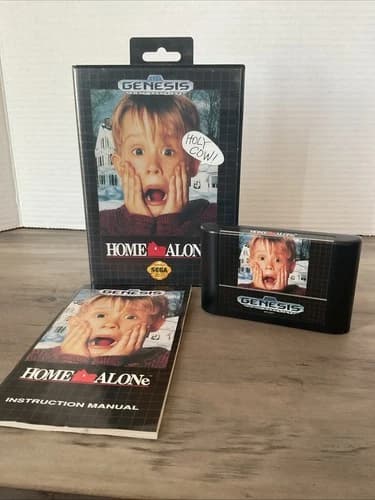 HOME ALONE VIDEO GAME SEGA GENESIS 1992 COMPLETE!
