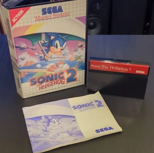Sonic the Hedgehog 2 Sega Master System CIB Region Free
