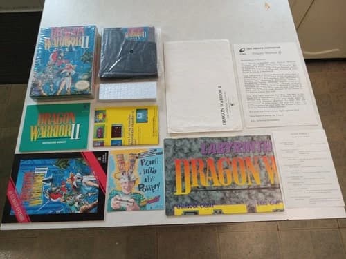 NES Dragon Warrior 2 100% CIB Complete Full Set EXTRAS!! High Grade!! OG WRAP!!