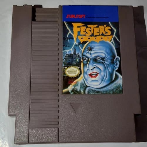 Sunsoft Fester's Quest Nintendo Entertainment System NES Official Seal Cartridge