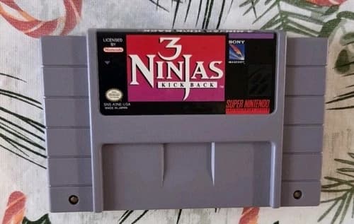 3 Ninjas Kick Back (Super Nintendo, 1994) SNES Cart Only Authentic TESTED