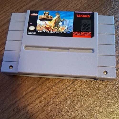 Takara King of the Monsters Super Nintendo SNES *GAME ONLY ! TESTED ! AUTHENTIC!