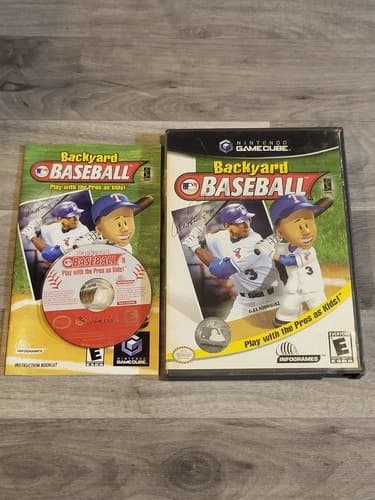 Backyard Baseball Nintendo GameCube 2003 Complete w/ Manual TESTED WORKS