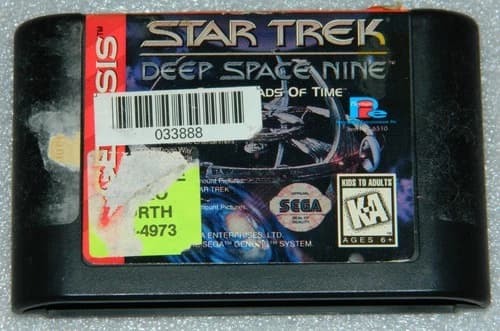 SEGA Genesis Game Star Trek Deep Space Nine Crossroads of Time Tested Cart Only