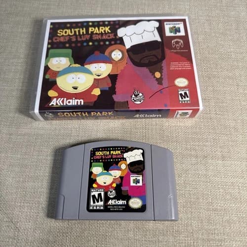 South Park: Chef's Luv Shack N64 (Nintendo 64, 1999) Authentic Cartridge Tested