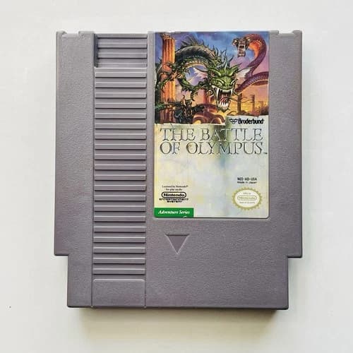 The Battle of Olympus (1989) Nintendo NES Cleaned & Tested